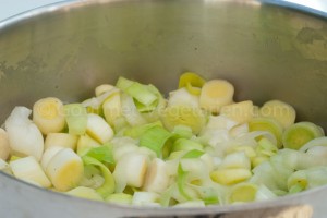 Poireaux crus Poireaux crus