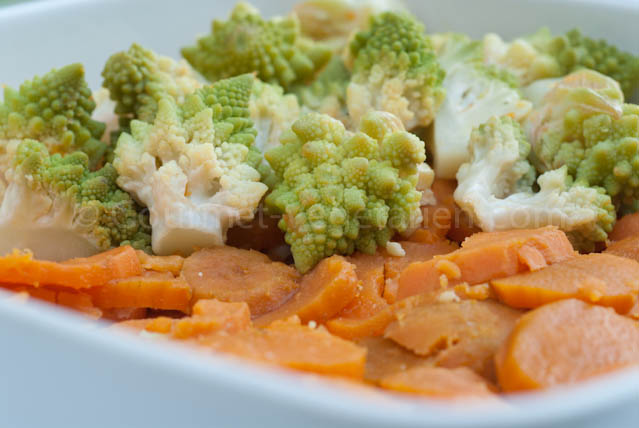 Chou Romanesco remplissage plat