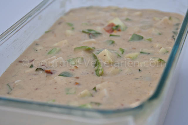 Préparation crue dans moule