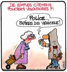 SVC, Service Volontaire Citoyen de la police nationale - Controle, blague