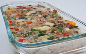 Terrine légumes avant cuisson Terrine légumes avant cuisson