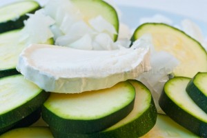 Courgettes chèvre rondelles