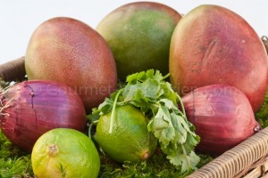 Salade Mangues Oignons ingrédients Salade Mangues Oignons ingrédients