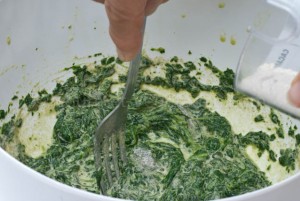 Blinis épinards farine Blinis épinards farine