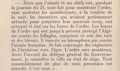 déclaration du gal Challe