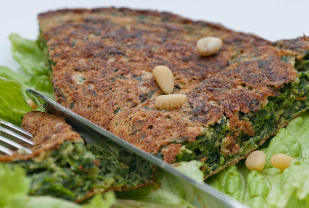 Blinis épinards assiette Blinis épinards assiette