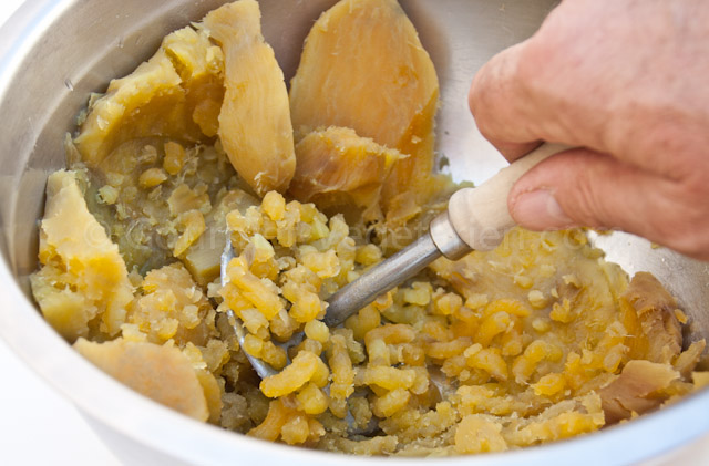 Purée patates douces