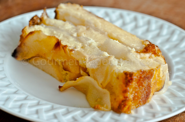 Pudding Poires Assiette Pudding Poires Assiette