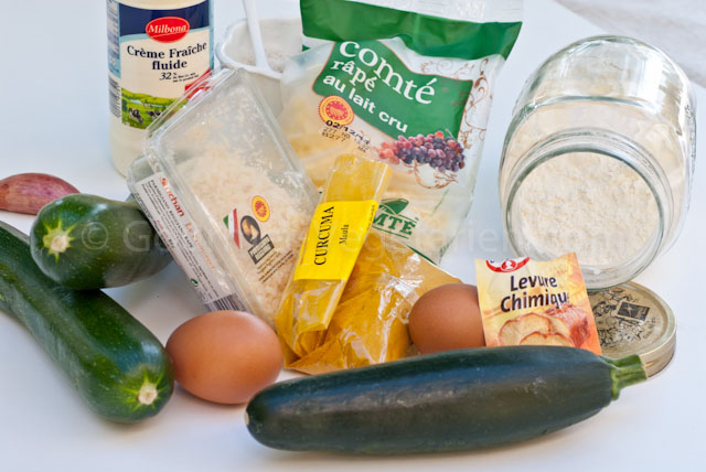 Galettes Courgette Curcuma Ingrédients