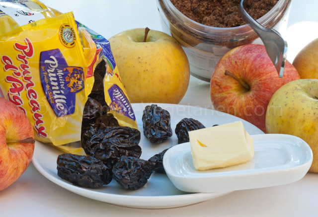Ingrédients Gateau Pommes Pruneaux