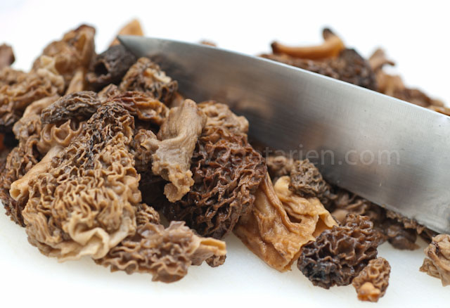 Découpage Morilles Découpage Morilles