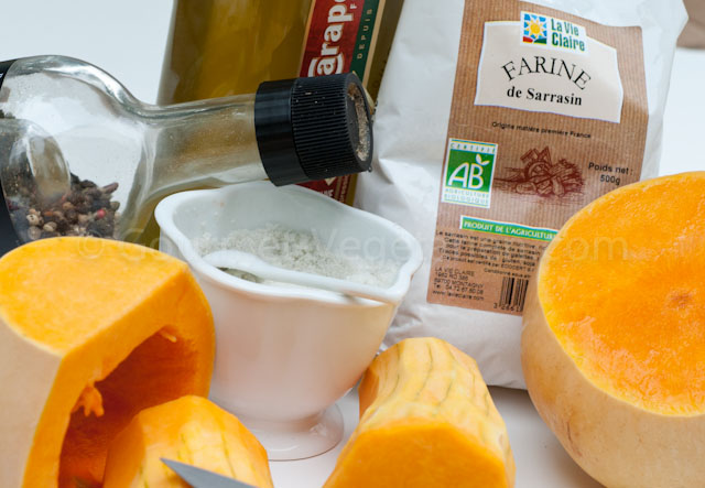 Ingrédients Crumble Citrouille Parmesan