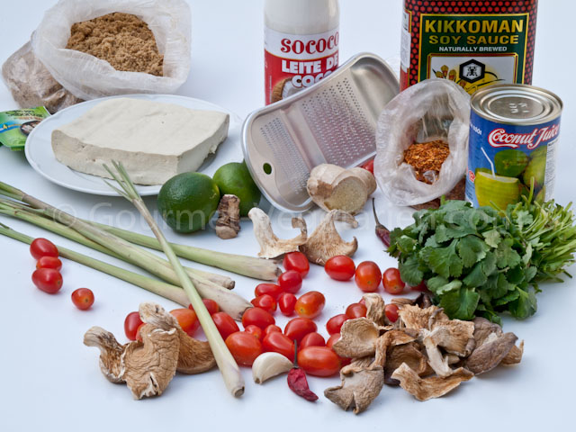 Ingrédients Soupe Thaï