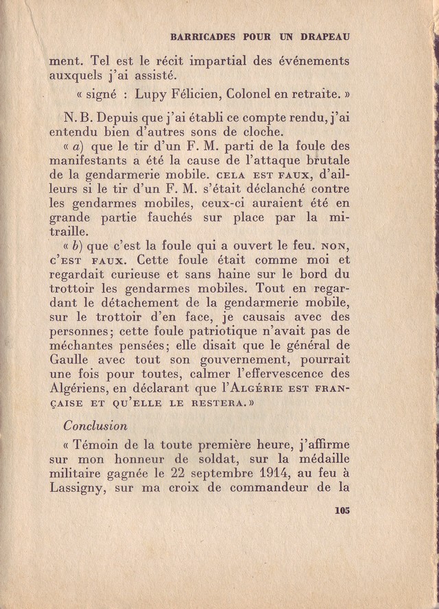 témoignage de Félicien Lupy